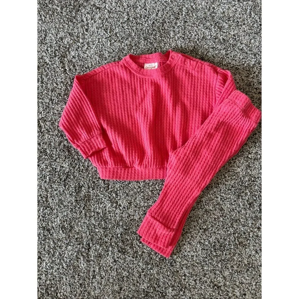 ❤️Cat & Jack 2 Piece Waffle Knit Set 6-9M
